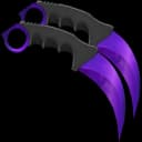 Purple Dual Karambits