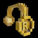 Gold 8-Bit Headphones